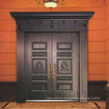 Strong Typical Palace Style Copper Sectional Entrance Interior Security Steel Door For Villa